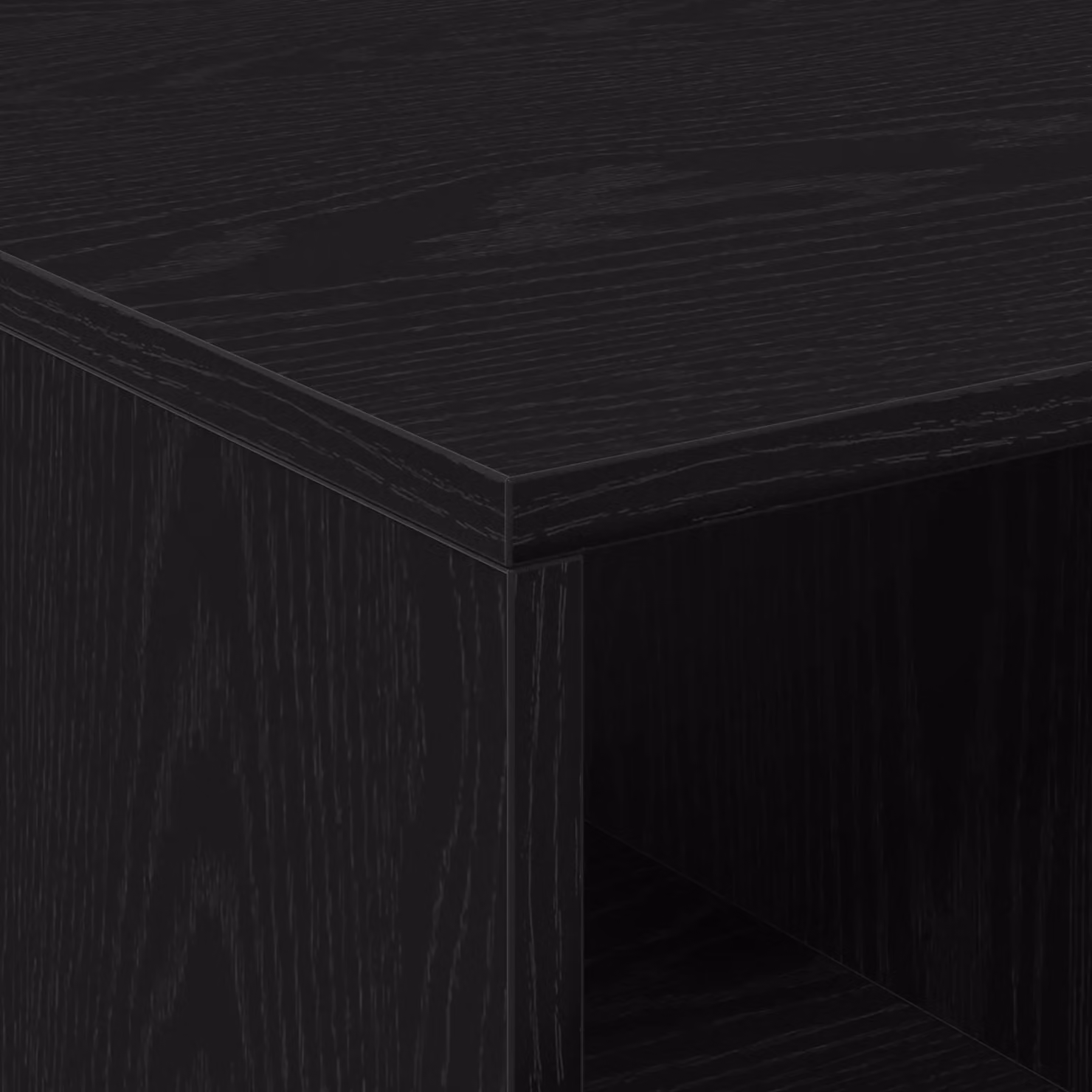 Berkfield Home Black Oak Coffee Table, W: 90 cm, D: 50 cm, H: 36.5 cm – 5