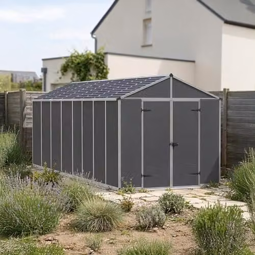 Canopia by Palram Rubicon Gable Shed, Dark Grey – 2