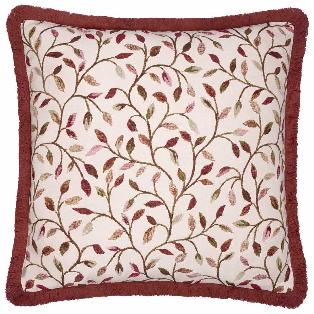 Voyage Maison Cervino Floral Jacquard Feather Filled Cushion, Pink, Purple and Blue, W/D/H: 50 x 50 x 50 cm – 2