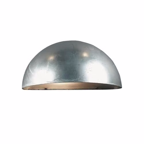 Nordlux Scor Outdoor Wall Light in Silver Galvanised Steel with E27 Bulb Socket and IP33 Rating