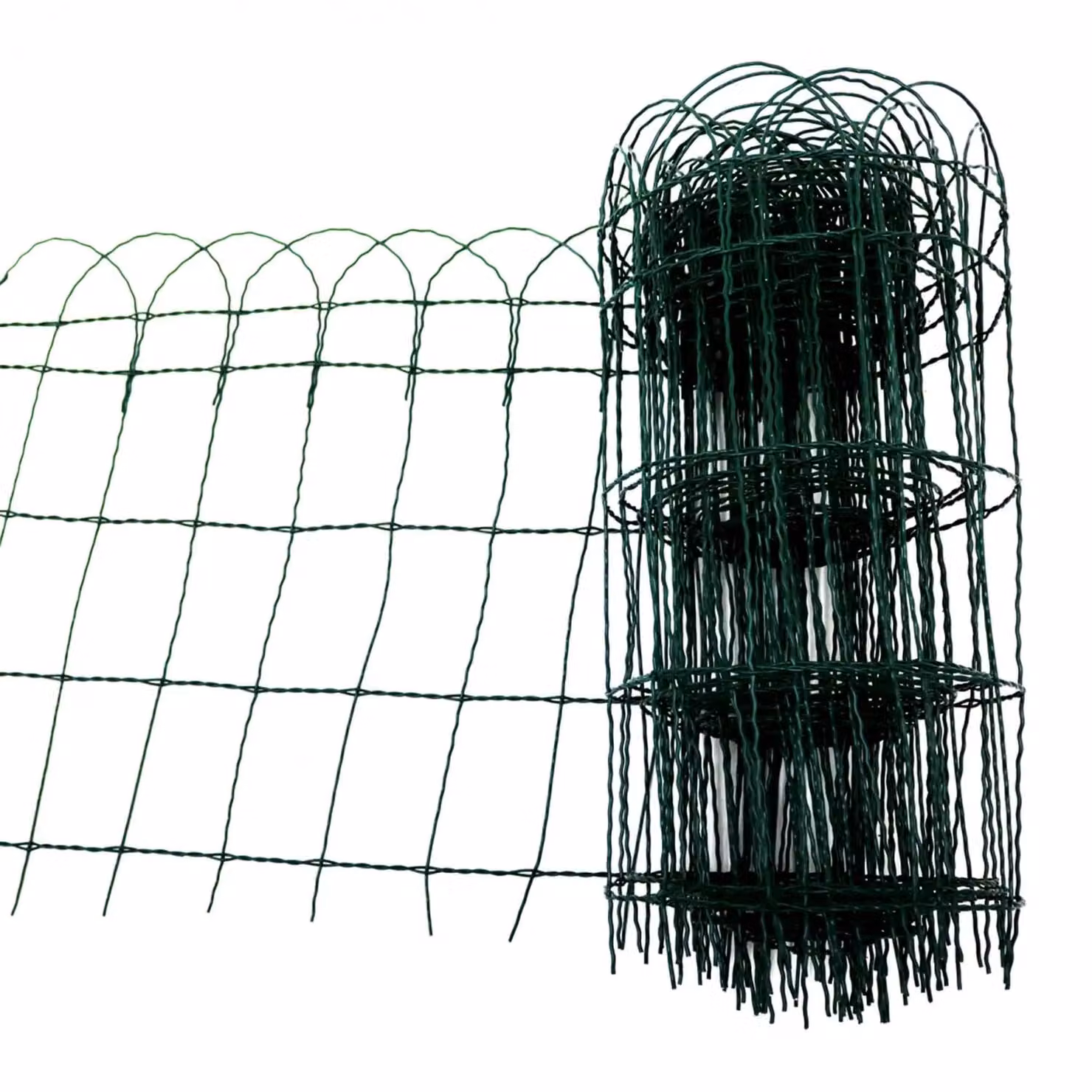 Oypla Green PVC Garden Lawn Border Edging Fencing, 10m x 65cm