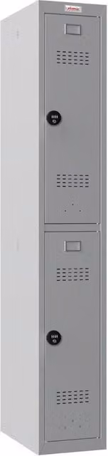 Phoenix Safe Company PL1230GGC Personal Locker in Grey with Combination Locks and Hinged Doors, H 180 cm x W 100 cm