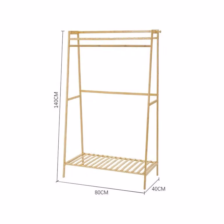 KORVIXA Beige Corner Clothes Rail and Drying Rack, Wall Mounted, Width: 90 cm