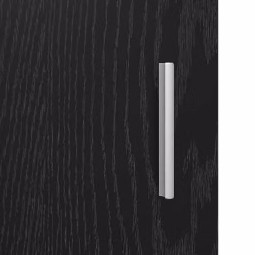 vidaXL Black Oak Sideboard in Rustic Matt Wood Finish, W/D/H: 59 x 39 x 80 cm – 6
