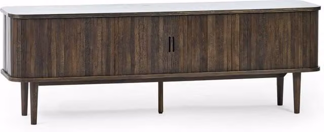 Cheshire Premium Skye Modern Media Unit in Dark Brown Matt Wood