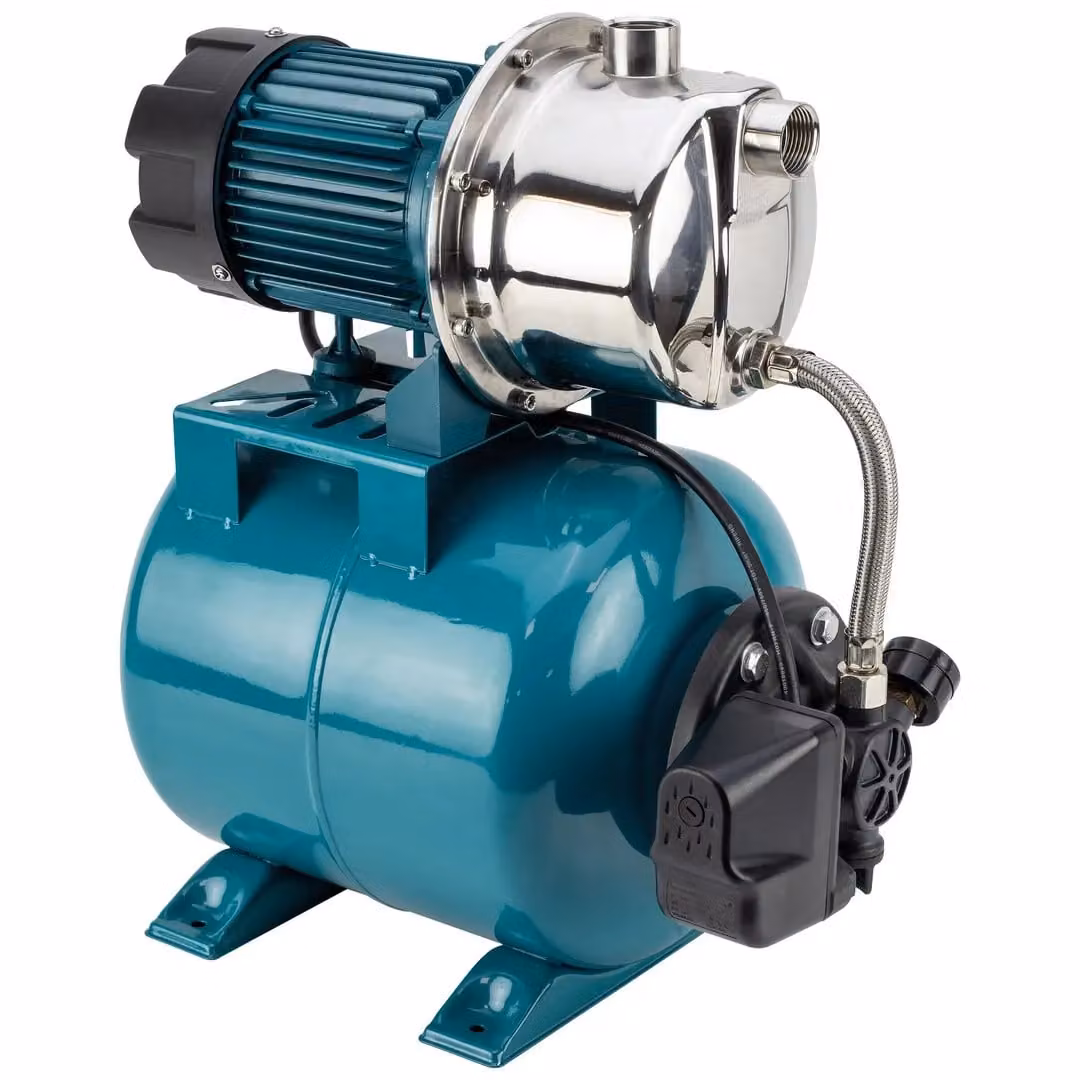SIP 1" Stainless Steel Booster Pump, Silver and Blue, W/D/H: 500 x 300 x 440 mm – 2