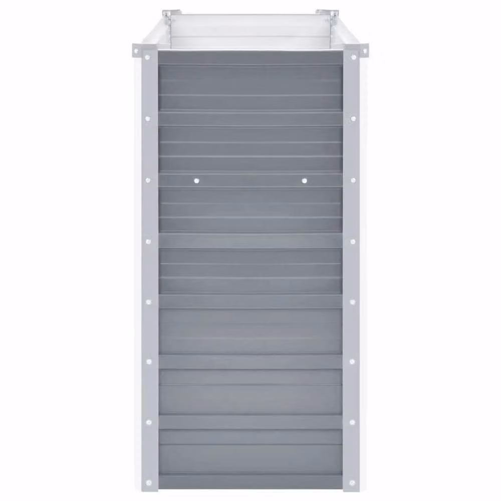 Berkfield Home Garden Galvanised Steel Raised Bed, Grey, W: 160 cm, D: 40 cm, H: 77 cm – 3
