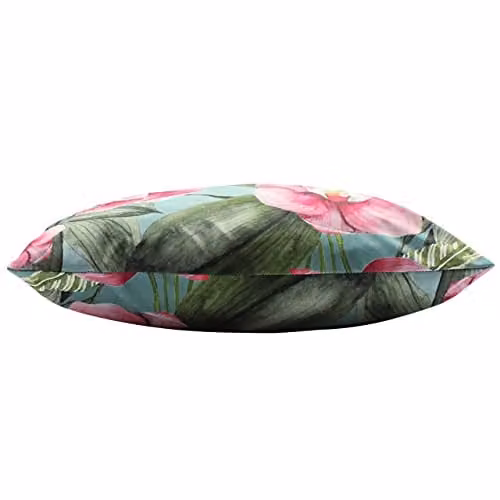 Riva Home Floral Square Outdoor Cushion, Blue, W/D/H: 43 x 43 x 43 cm – 2