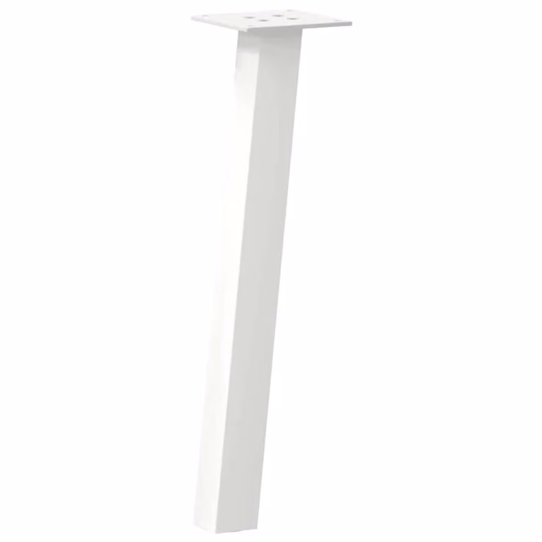 Berkfield Home Steel Coffee Table Legs, 4 Pieces, White, Height: 30 cm