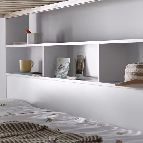 Bedmaster Oliver Triple Sleeper Bunk Bed with Storage Drawers in White – 3