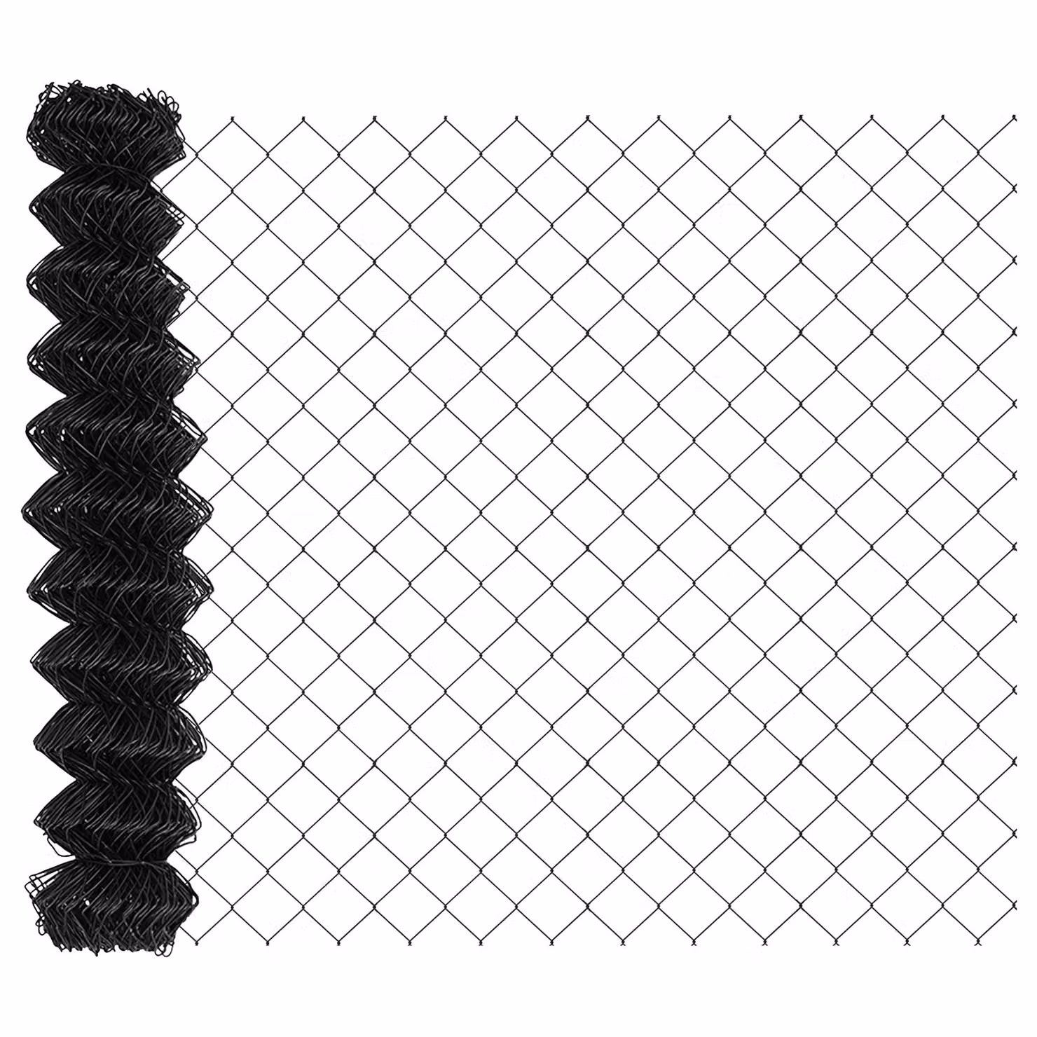 Berkfield Home Grey PVC Coated Galvanised Steel Chain Link Fence, H: 140 cm x W: 10 m – 3
