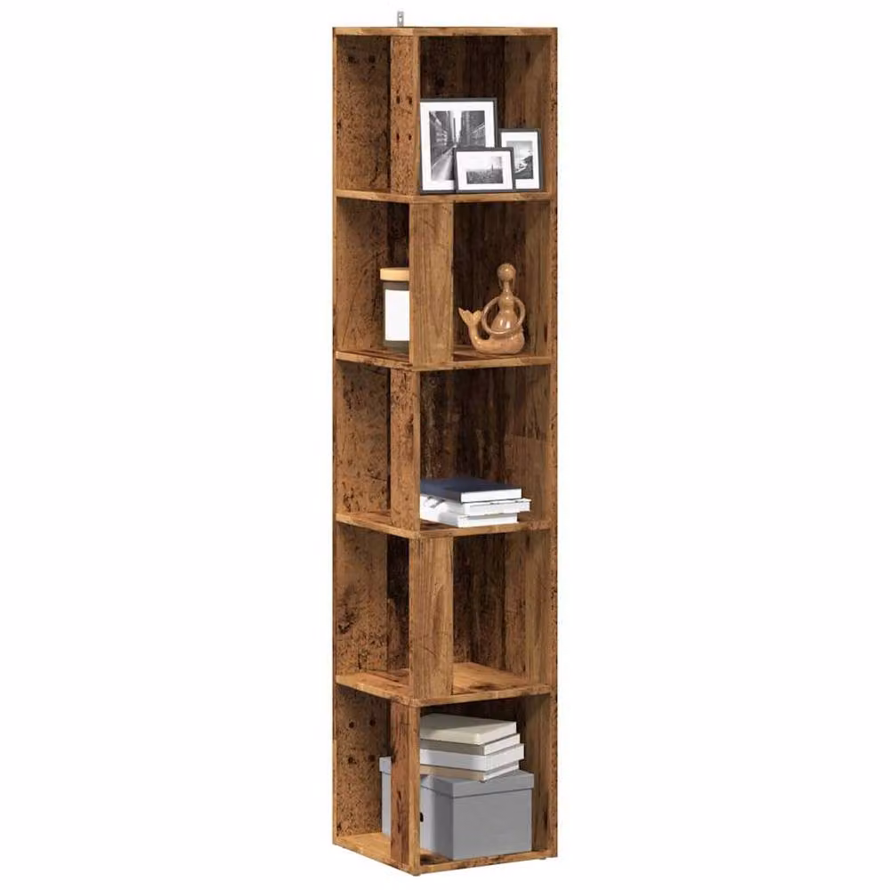 Berkfield Home Classic Corner Cabinet in Brown, W/D/H: 33 x 33 x 165 cm – 2