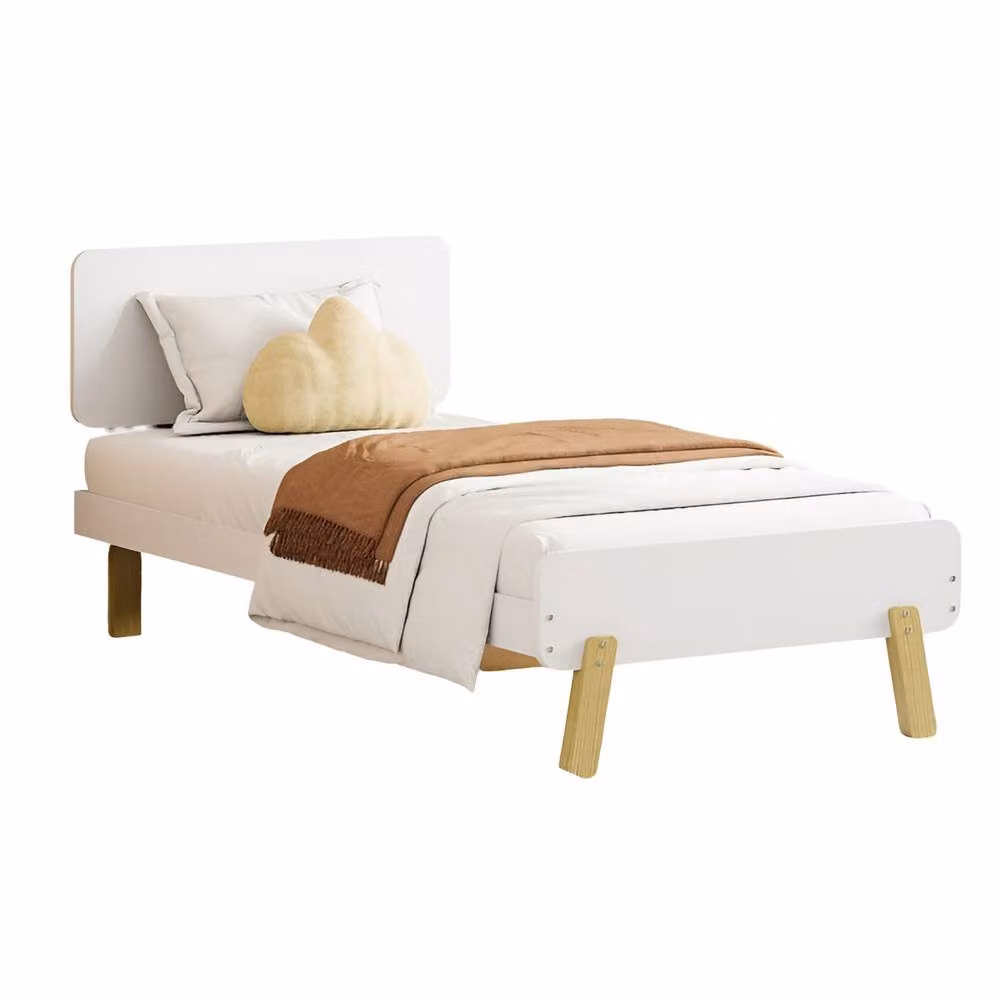 MissionTM Atlantic Single Bed Frame for Children in White, Solid Wood, W/D/H: 90 x 190 x 85 cm – 2