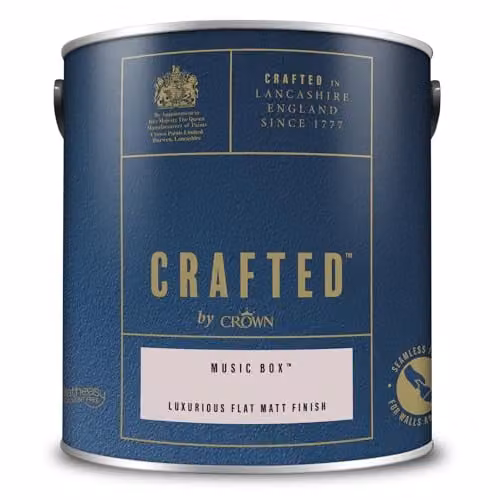 Crown Crafted Matt Emulsion Water Based Dispersion Paint in Pink, 2.5 l – 4