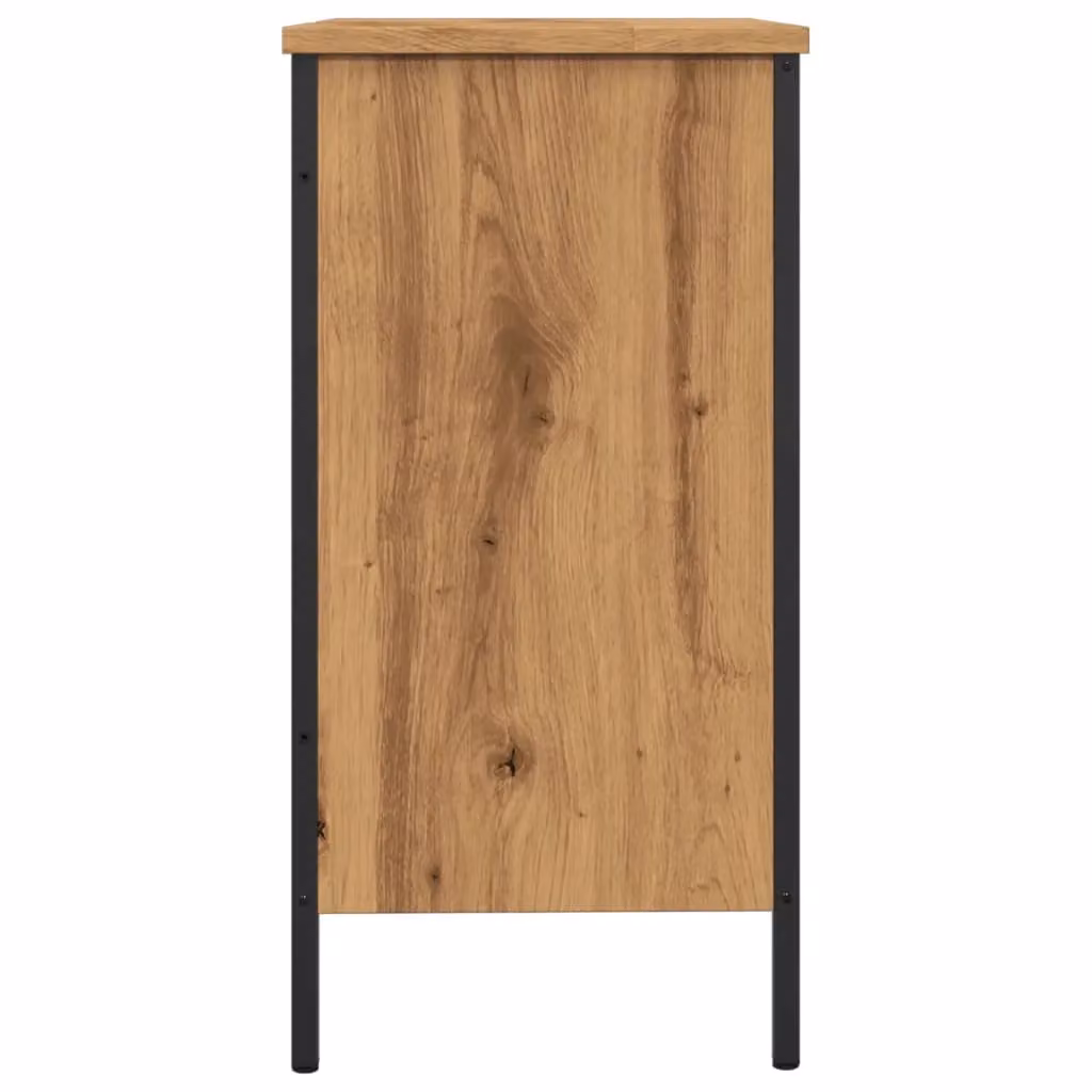 Berkfield Home Artisan Oak Sink Cabinet in Brown, W/D/H: 60 x 30 x 60 cm – 4