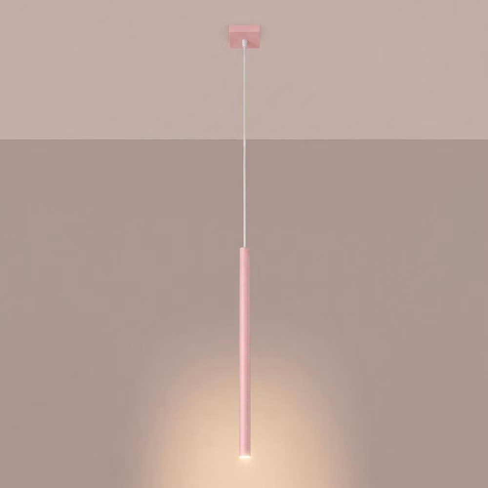 Sollux Lighting modern pink rectangular pendant lamp, W/D/H: 120 x 8 x 8 cm – 2