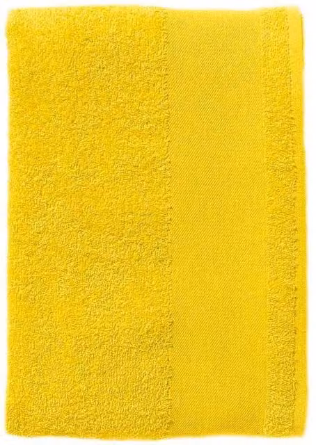 SOL'S Island 50 Cotton Terrycloth Hand Towel in Yellow with Hanging Loop