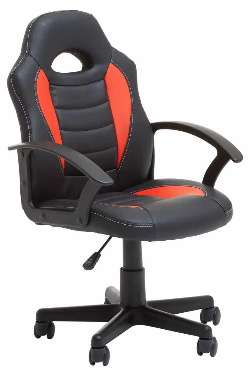 Orsina Red and Black Synthetic Leather Gaming and Home Office Chair – 6