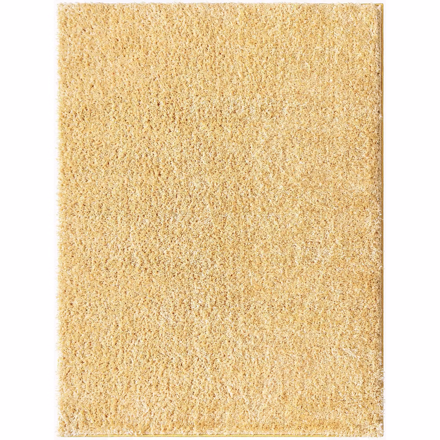 Livabliss Moda Shag Soft Plush Pile Rectangular Living Room and Bedroom Rug in Yellow, W: 160 cm, D: 215 cm – 2