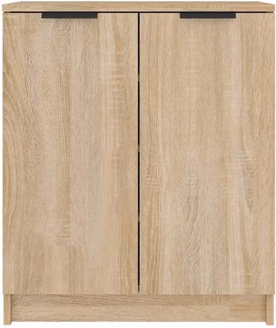 Berkfield Home Sonoma Oak Shoe Cabinet in Beige, W/D/H: 59 x 35 x 70 cm – 1
