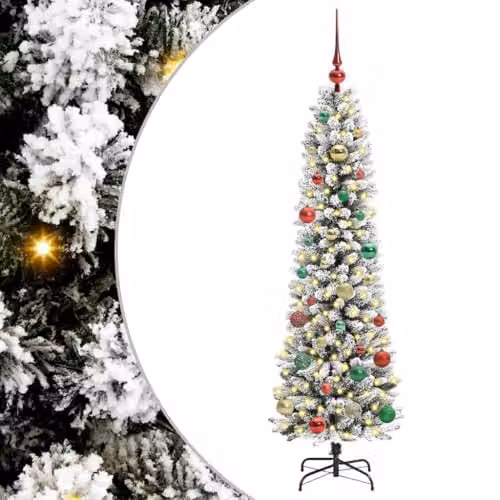 vidaXL Artificial White Christmas Tree, Height: 150 cm