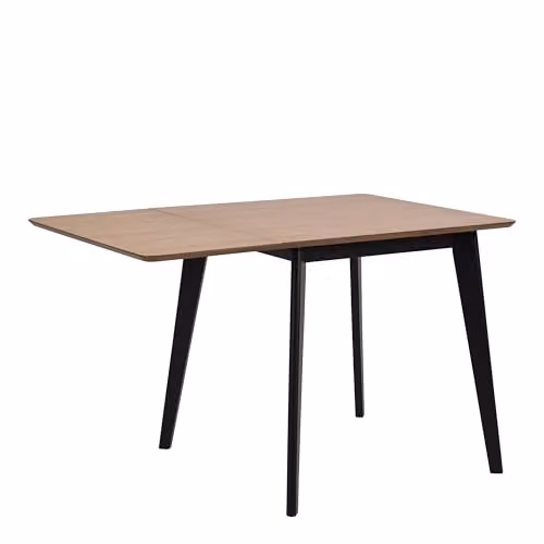 Furniture To Go Roxby Extendable Dining Table and 4 Dining Chairs in Oak and Black, W/D/H: 80 x 80 x 76 cm – 2