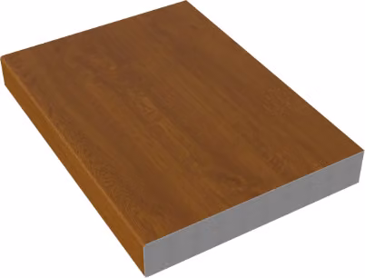 Freefoam Mock Tudor PVC-UE Boards, Light Oak Woodgrain Brown, Pack of 2, W: 14.5 cm, L: 5 m