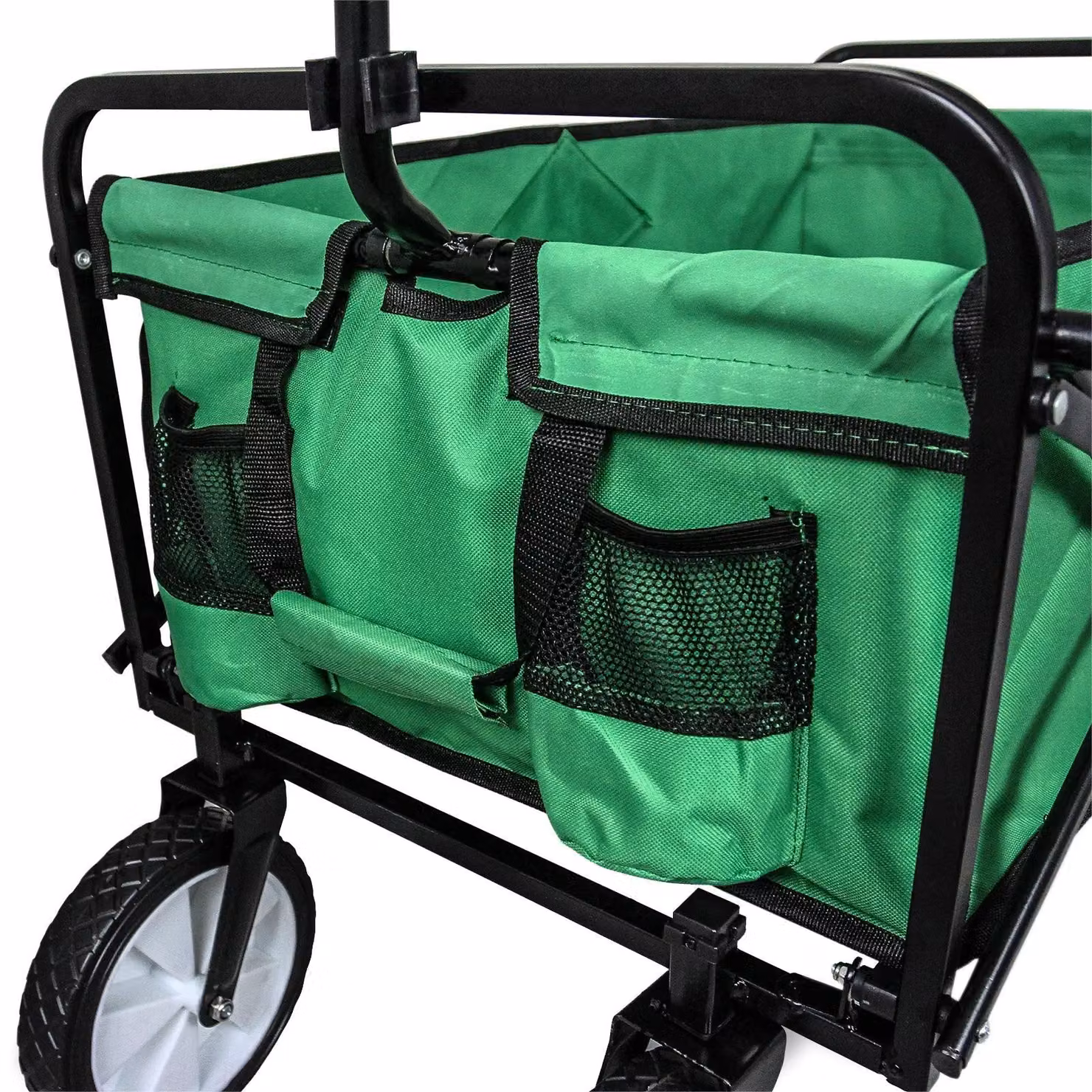Monstershop Foldable Garden Cart in Green Steel – 6