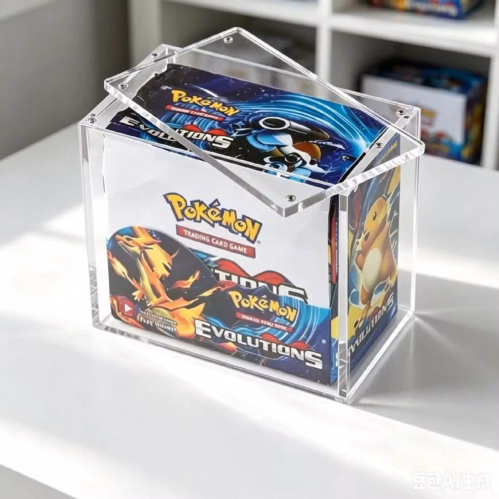 PAWNORA Pokemon TCG Booster Box Premium Acrylic Display Case in Clear – 2