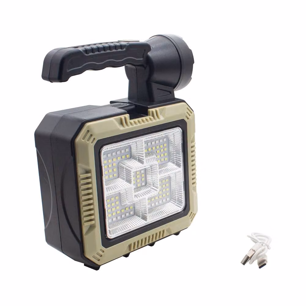 mysmartbuy Solar Powered Floodlight Torch and Emergency Tool Kit with Power Bank in Grey and Black – 4