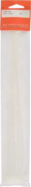 Autobar Plastic Cable Ties in Beige, Orange or White