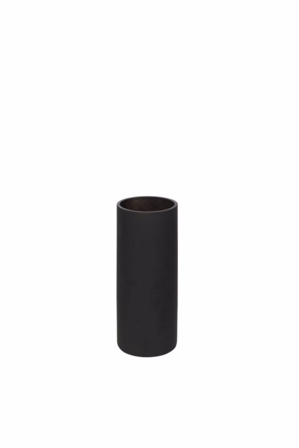 KDMD Matt Black Glass Cylinder Tabletop Vase, Height: 25 cm – 2