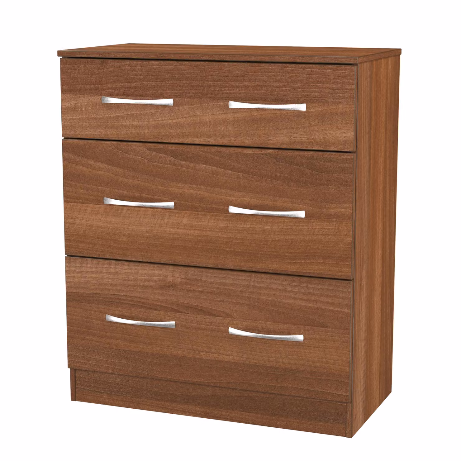 Avon Ready Assembled 3 Drawer Deep Chest in Walnut Brown – 3