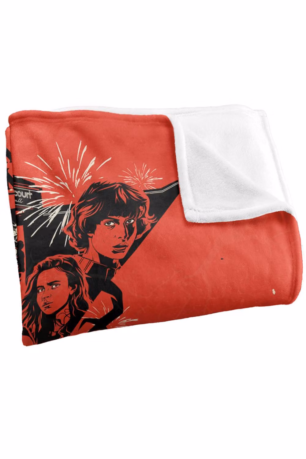 Stranger Things Chapter 3 Poster Super Soft Throw Blanket, Multicolour, W: 152 cm, D: 127 cm – 3