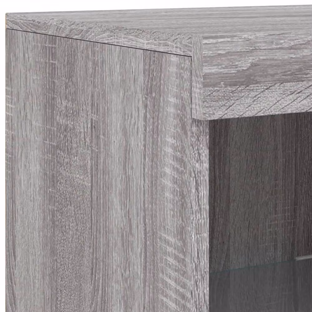 Berkfield Home 3-Piece Sideboard Set with Integrated LED Lighting in Grey Sonoma Engineered Wood – 5