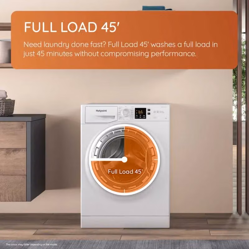 Hotpoint NSWF 7469 W White 7kg Front Loader Washing Machine with 1400 RPM and A Energy Rating – 4