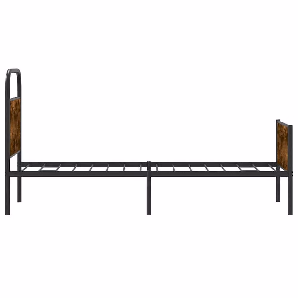 Berkfield Home Elegant Bed Frame in Sonoma Oak and Brown, W/D/H: 190 x 75 x 80 cm – 4