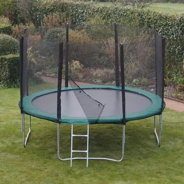 Kanga Hi-Power 14ft Trampoline Package in Green
