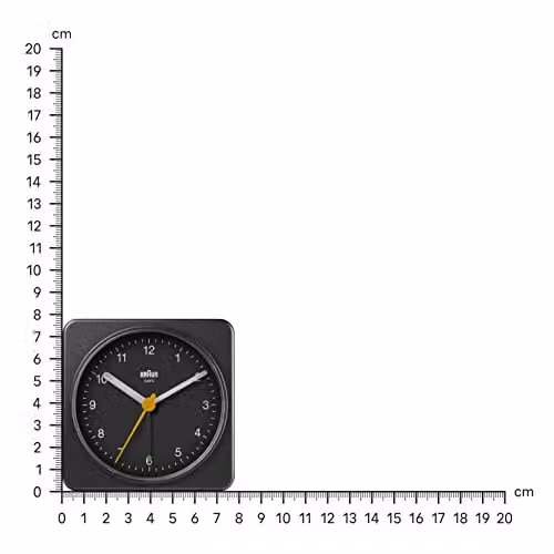 Braun Classic Analogue Alarm Clock with Snooze and Light in Black – 6