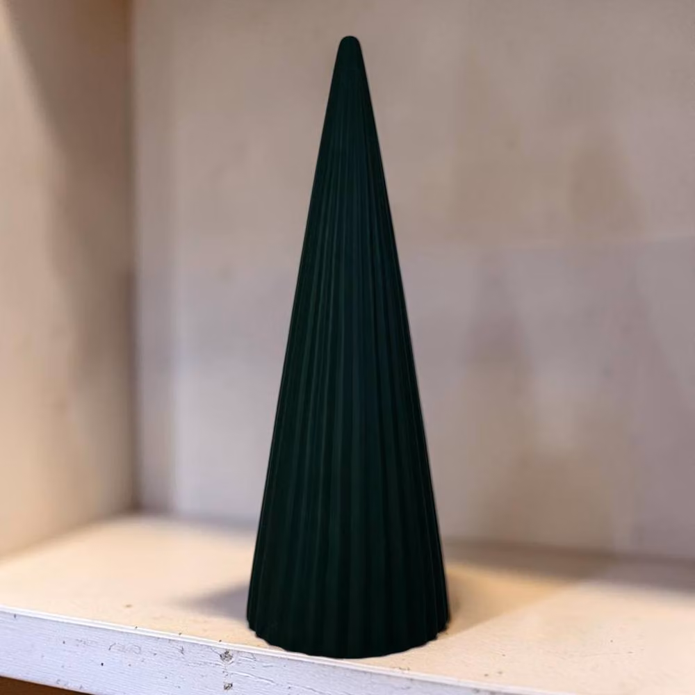 Four Candle Green Ceramic Tree Decoration, W14 x D14 x H38 cm – 2