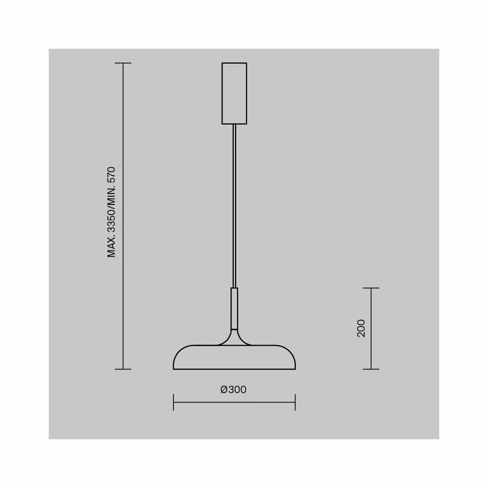 Netlighting Gerhard Modern Dome Pendant Ceiling Light, Black, Diameter: 30 cm, 3000K Warm White, 800 lm – 2