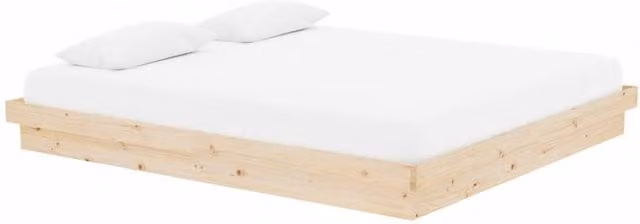Berkfield Home Beautiful Solid Wood Super King Bed Frame in Natural Pine