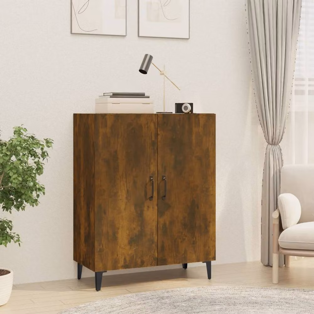Berkfield Home Smoked Oak Sideboard in Brown, W/D/H: 70 x 34 x 90 cm – 2