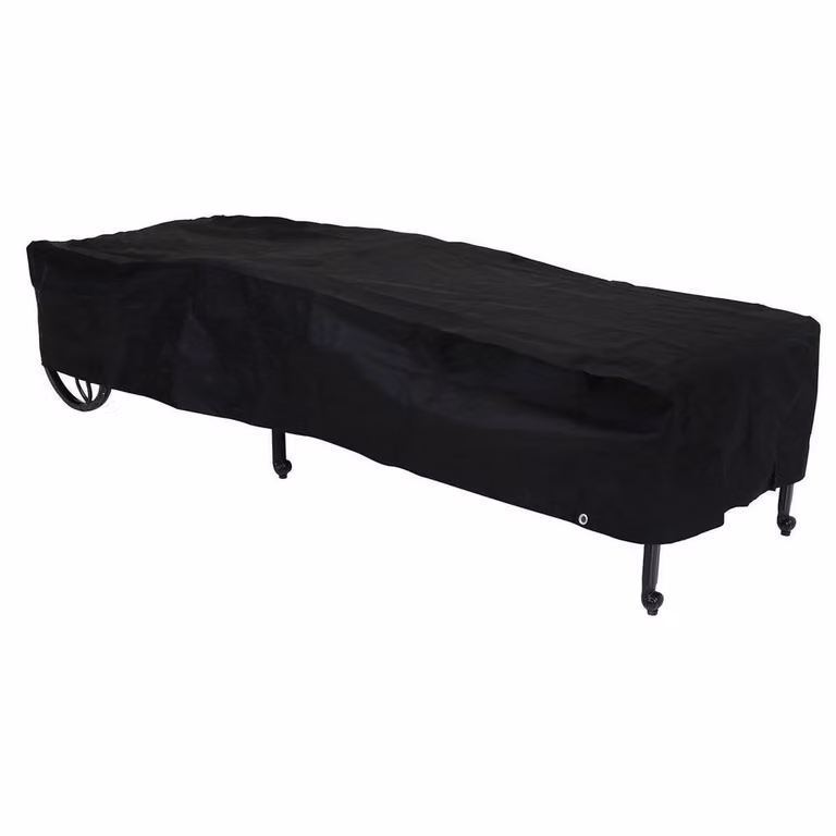 Charles Bentley Deluxe Waterproof Sun Lounger Cover, Black, W/D/H: 205 x 80 x 35 cm