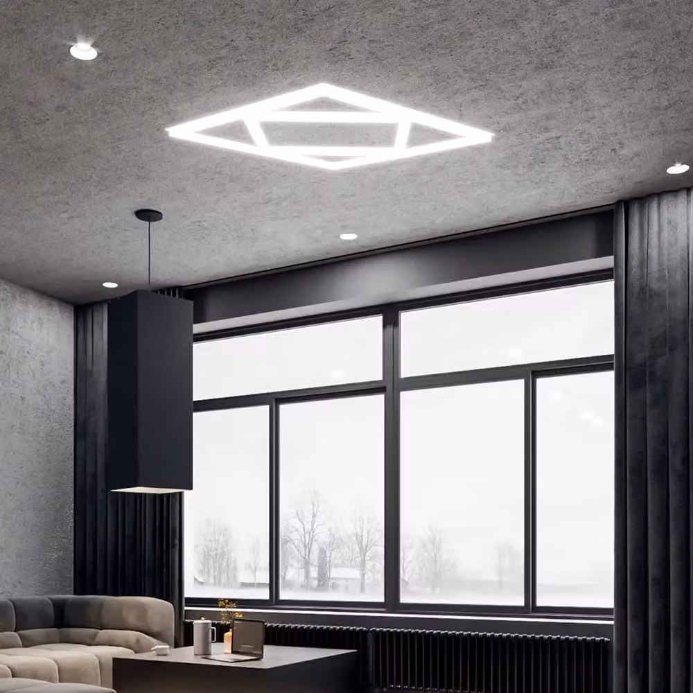ENER-J 40W Double Square Borderline Recessed LED Panel, White, W/D/H: 60 x 60 x 60 mm – 3