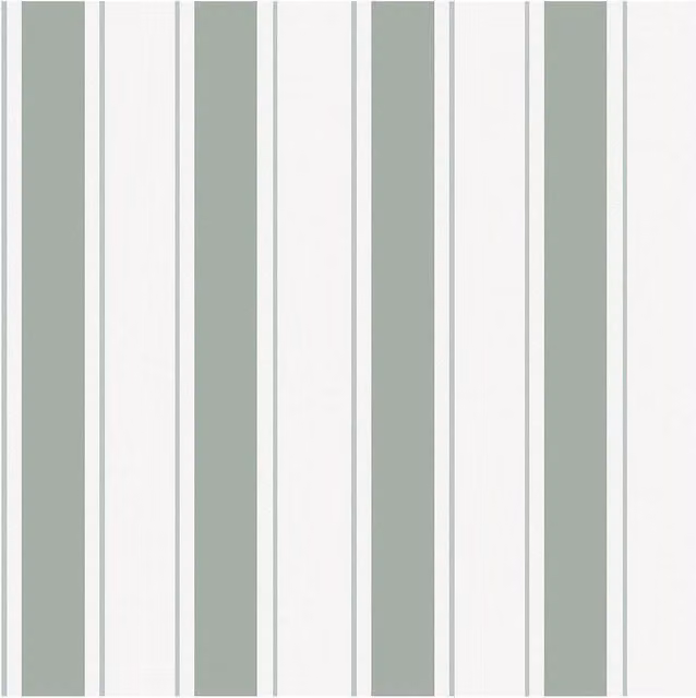 Sophie Allport Oundle Stripe Morning Fog Wallpaper in Light Green, Width: 52 cm, Length: 1000 cm – 1