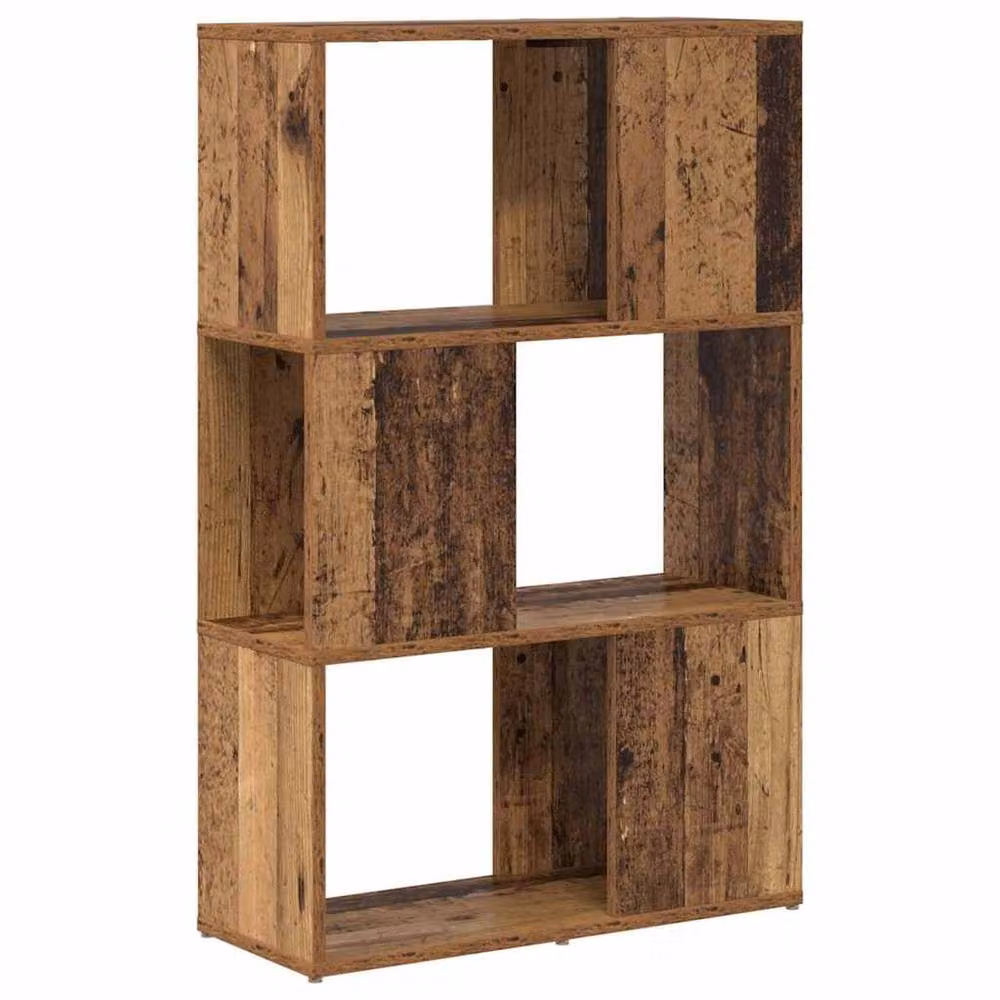 Berkfield Home Entertainment Centre in Brown Old Wood Engineered Wood, W: 60 cm, D: 24 cm, H: 94 cm – 3