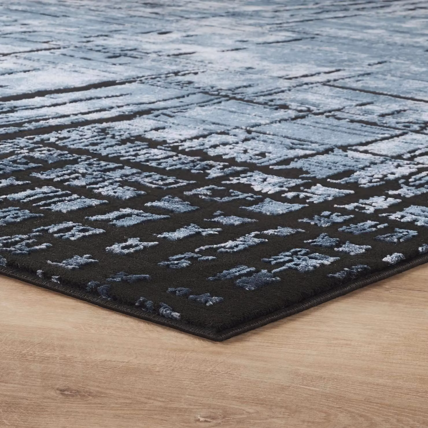 Desire Rugs Belgravia Modern Nexus Design Area Rug in Blue, W: 200 cm, D: 290 cm – 3