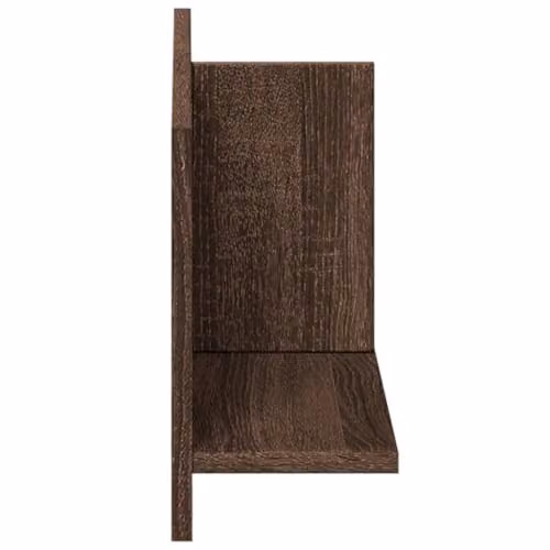 vidaXL Wall Mounted Cabinet in Brown Oak, W/D/H: 70 x 16.5 x 30 cm – 3