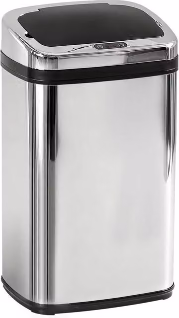 KORVIXA Stainless Steel Sensor Kitchen Bin in Silver